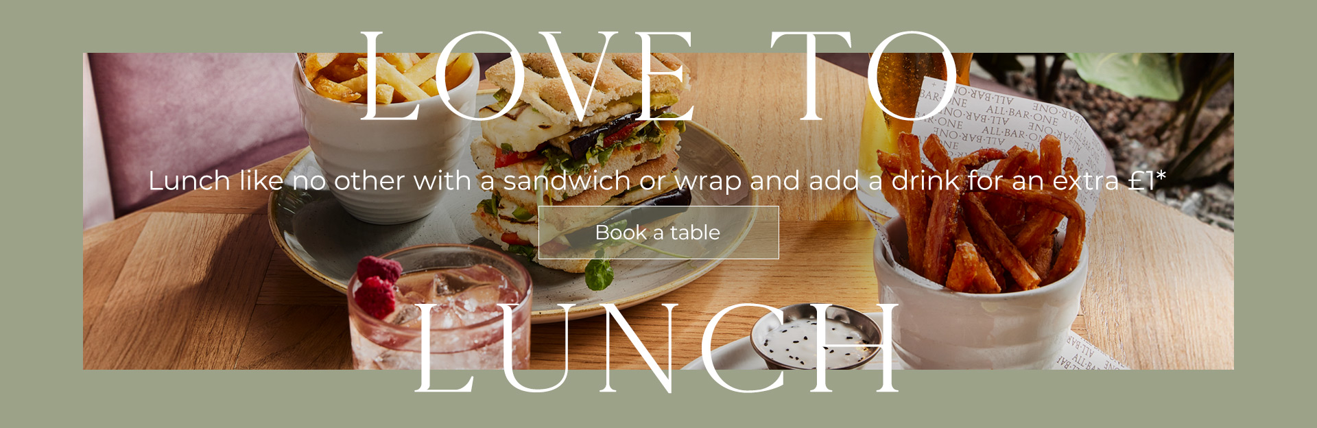 Lunch Offer at All Bar One Brindleyplace