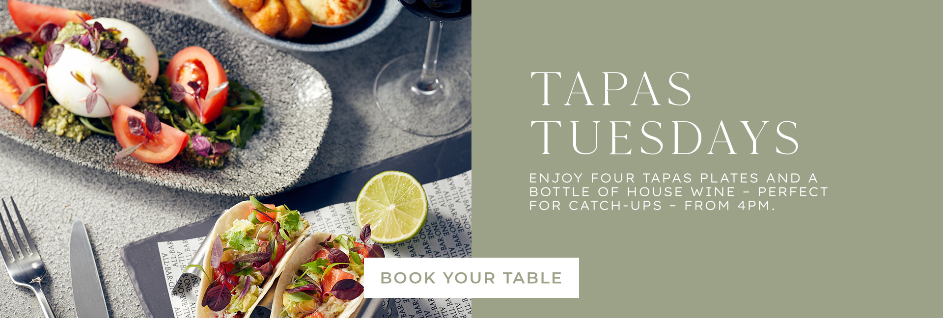 Tapas Tuesday at All Bar One Bham T2 Airside - Book now
