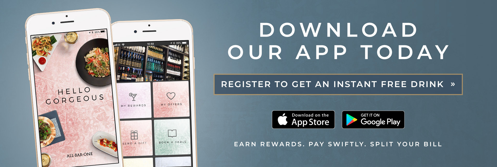 Download the All Bar One App today