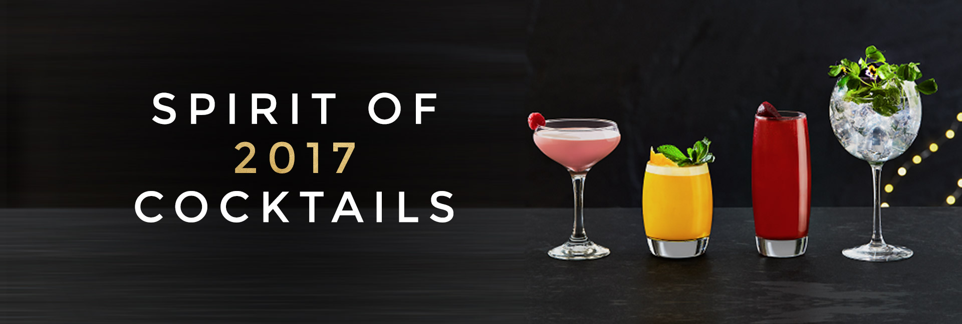 Spirit of 2017 cocktails at [outlet]
